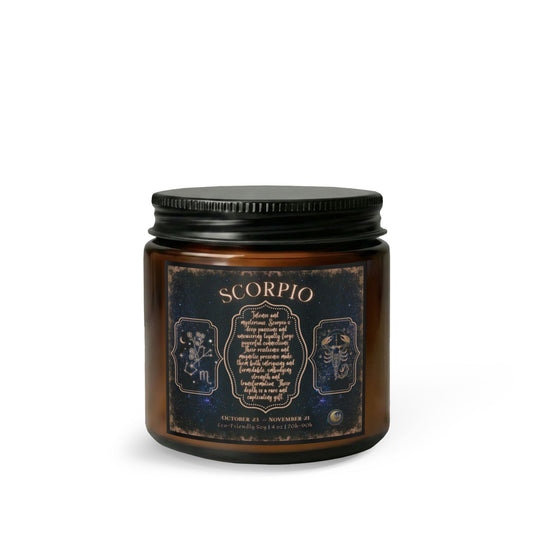 Scorpio Zodiac Candle Gift Set with Matches & Wick Trimmer