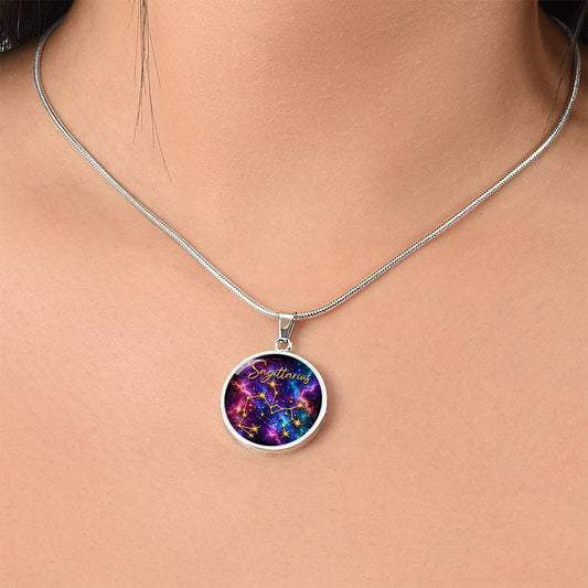 Constellation Astrology Birth Sign Pendant Necklace: Sagittarius