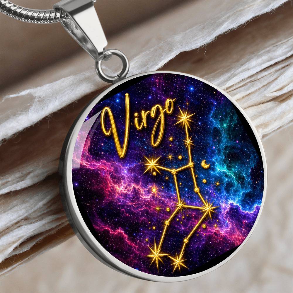 Constellation Astrology Birth Sign Pendant Necklace: Virgo