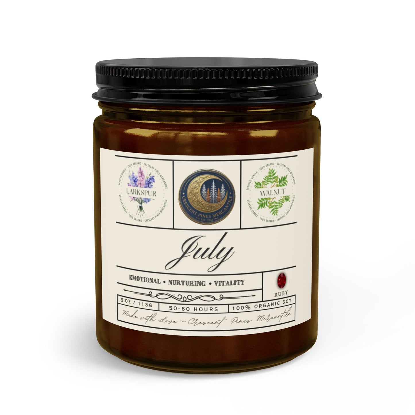 July Birth Month Gift Set with Matches & Wick Trimmer