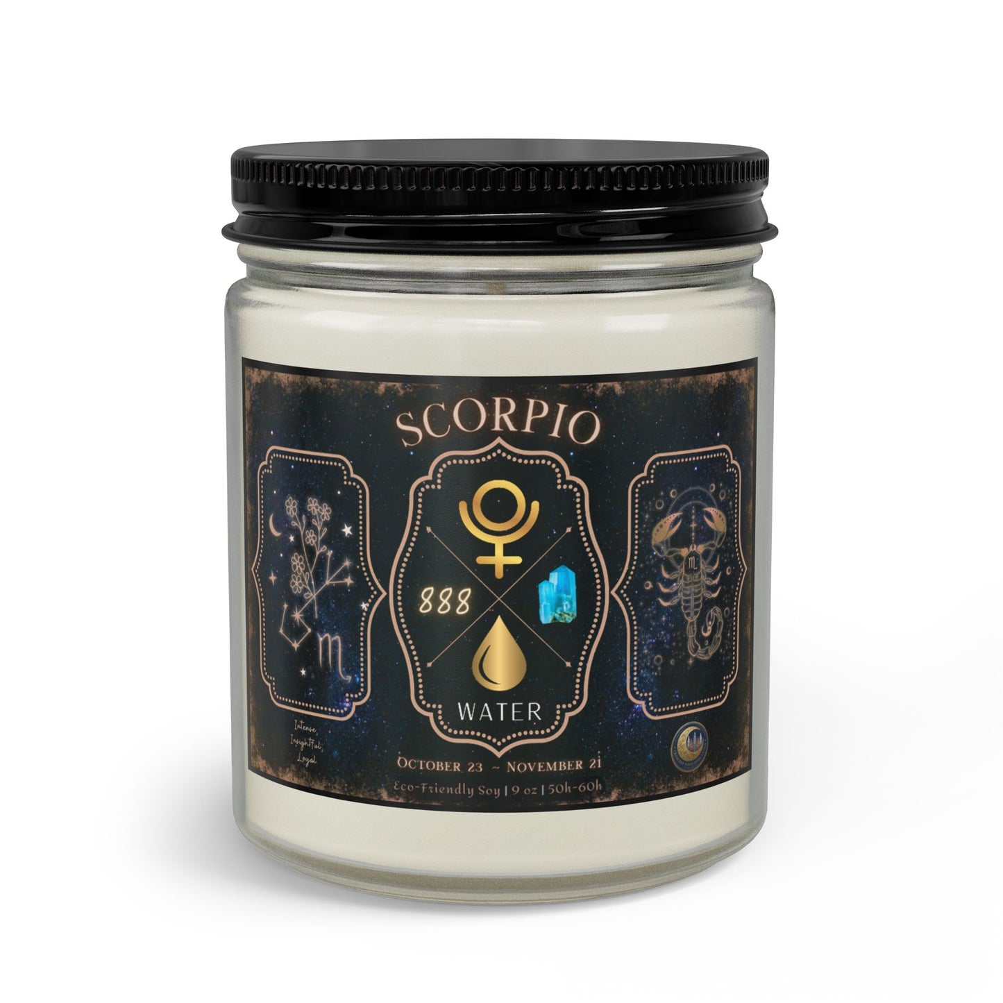 Scorpio Zodiac Candle Gift Set with Matches & Wick Trimmer
