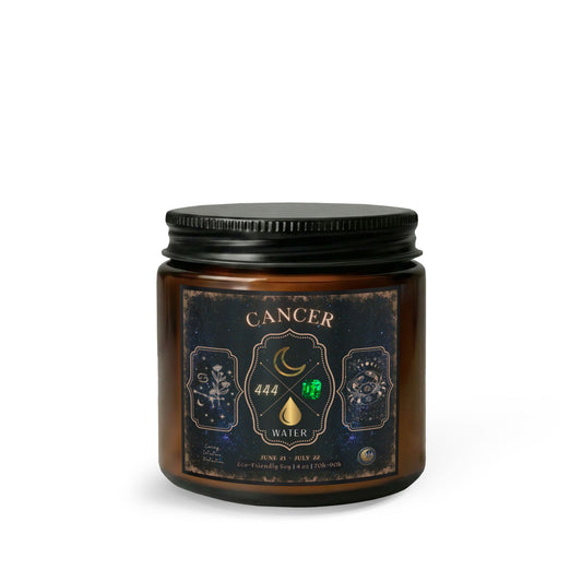 Cancer Zodiac Candle Gift Set with Matches & Wick Trimmer — Astrological Home Fragrance