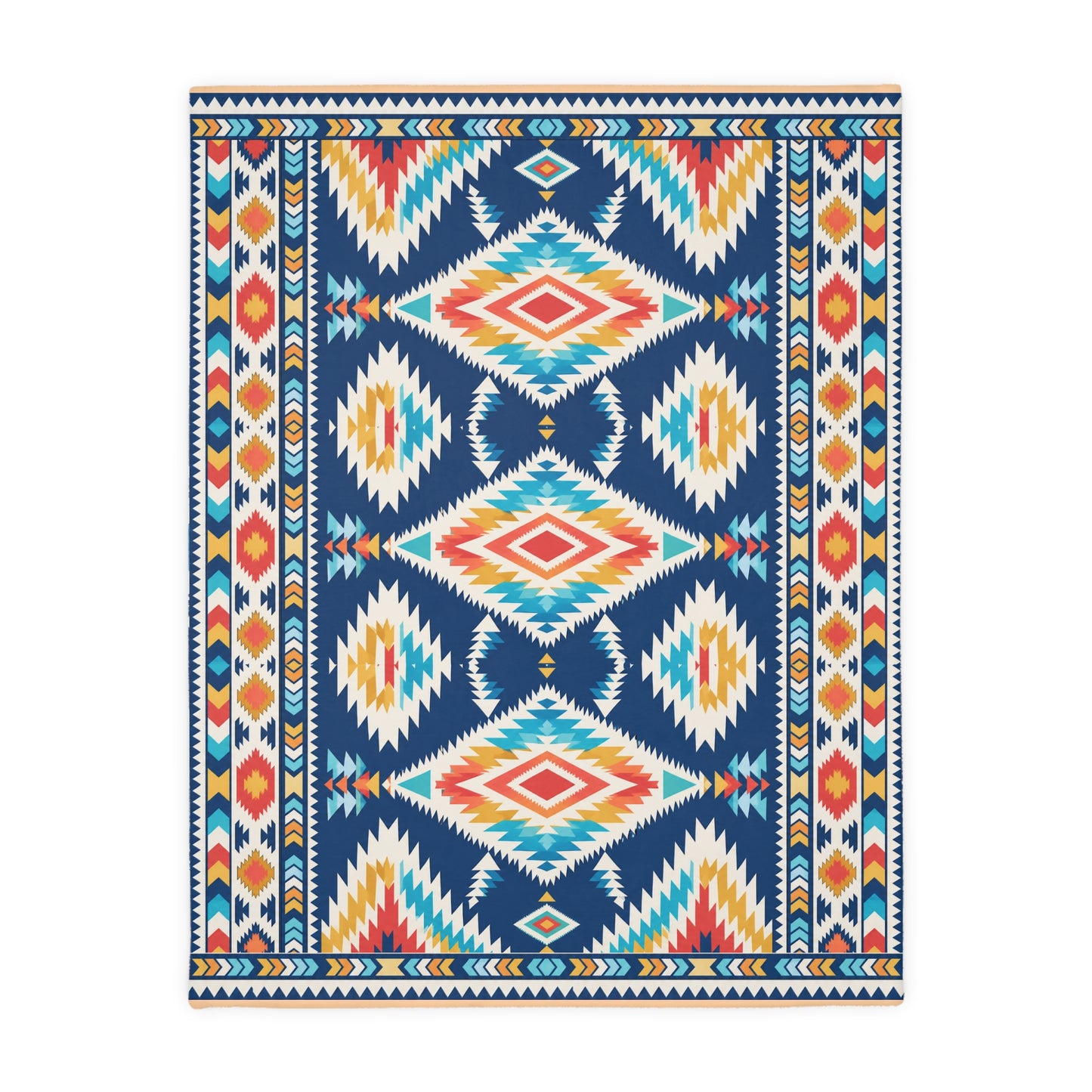 Velveteen Microfiber Blanket: Rainwater Reversible Geometric Throw