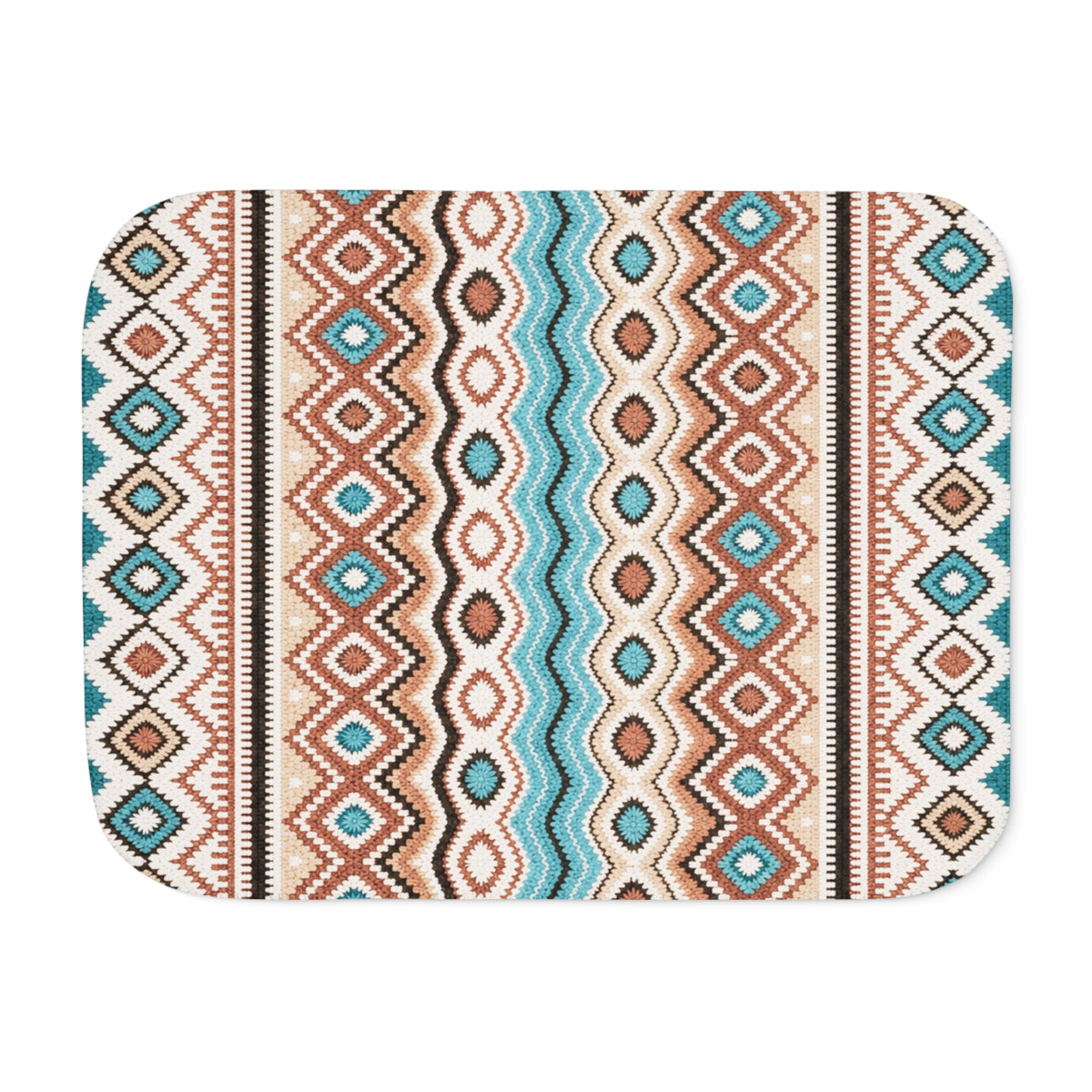 Southwest Pattern Sherpa Blanket: Cozy Aztec-Inspired Throw