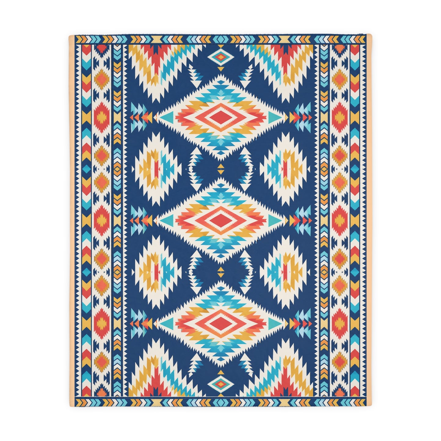 Velveteen Microfiber Blanket: Rainwater Reversible Geometric Throw