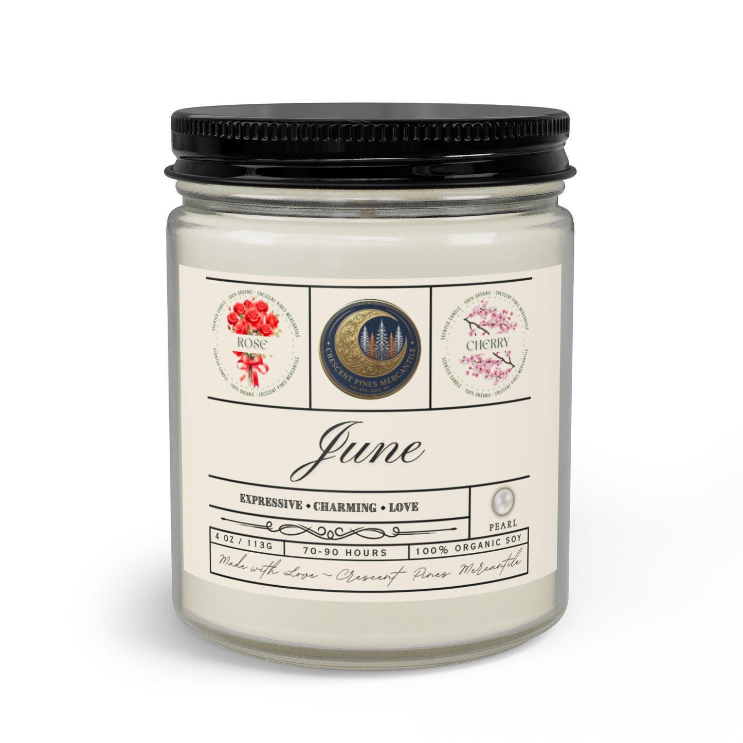 June Birth Month Candle Gift Set with Matches & Wick Trimmer