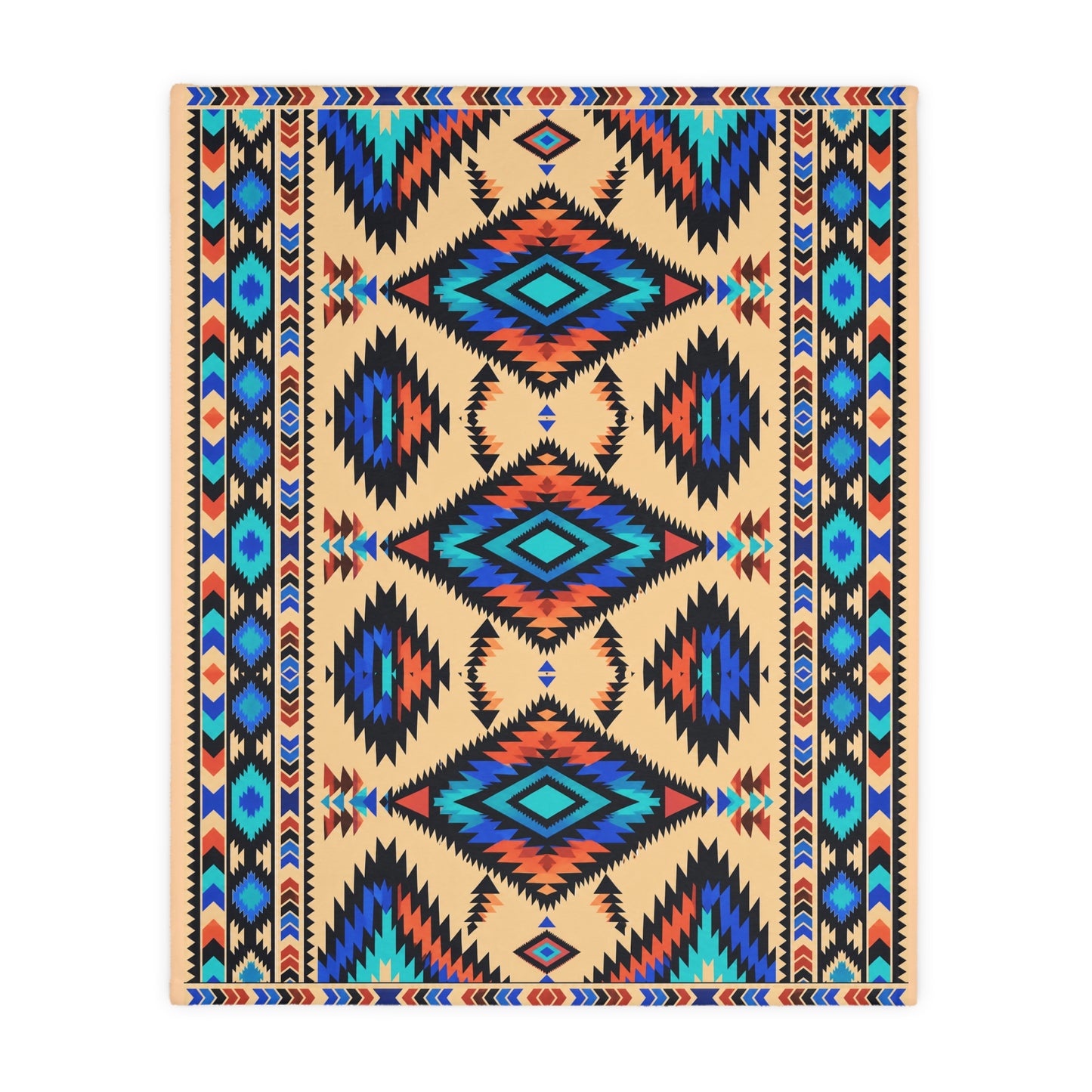 Velveteen Microfiber Blanket: Rainwater Reversible Geometric Throw