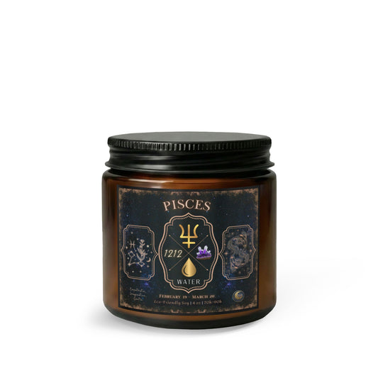 Pisces Zodiac Candle Gift Set with Matches & Wick Trimmer