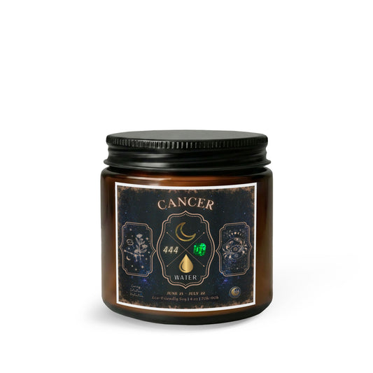 Cancer Zodiac Candle Gift Set with Matches & Wick Trimmer