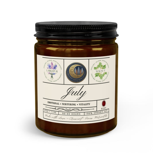 July Birth Month Gift Set with Matches & Wick Trimmer