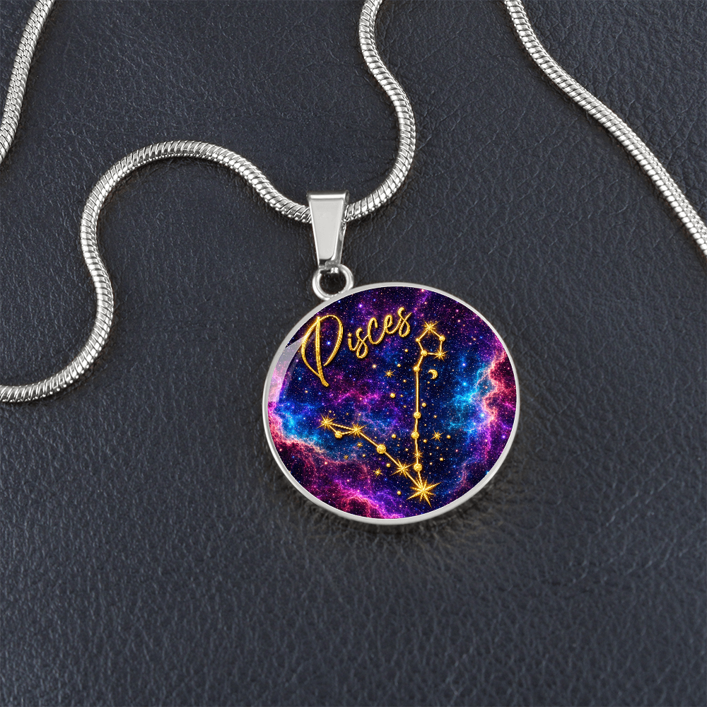 Constellation Astrology Birth Sign Pendant Necklace: Pisces
