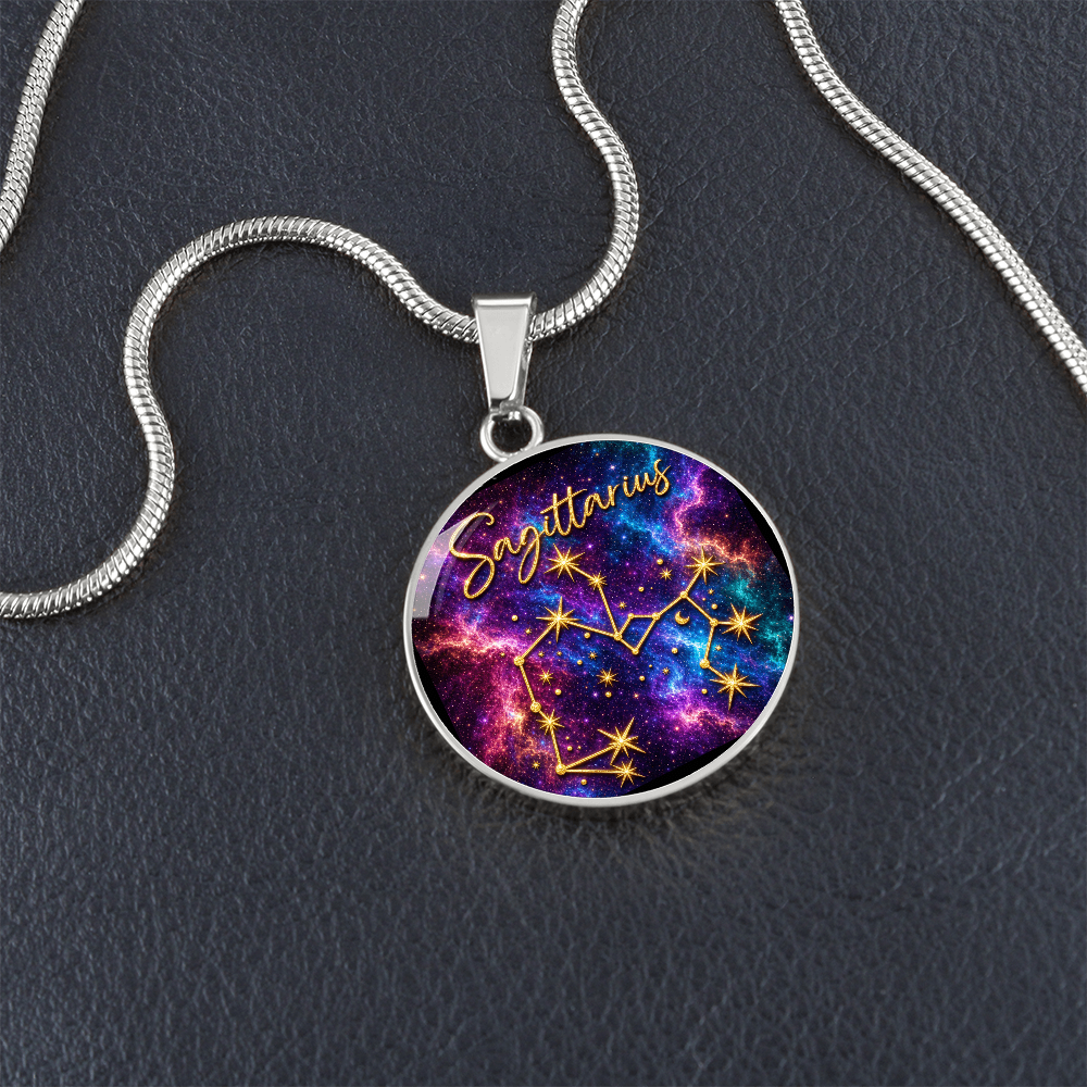 Constellation Astrology Birth Sign Pendant Necklace: Sagittarius