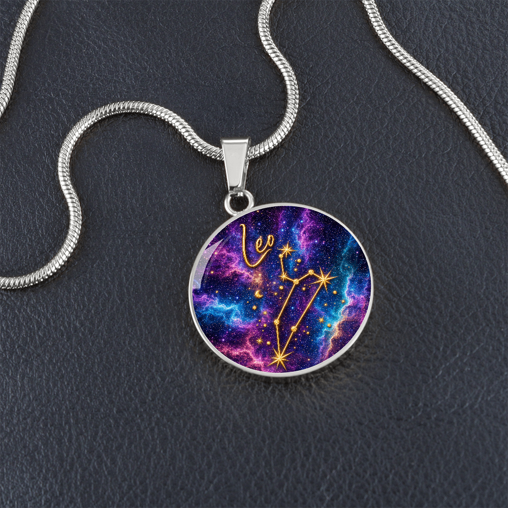 Constellation Astrology Birth Sign Pendant Necklace: Leo