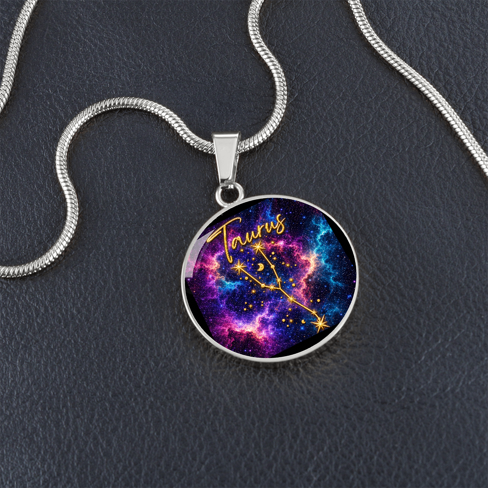 Constellation Astrology Birth Sign Pendant Necklace: Taurus