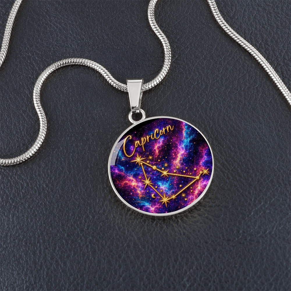 Constellation Astrology Birth Sign Pendant Necklace: Capricorn