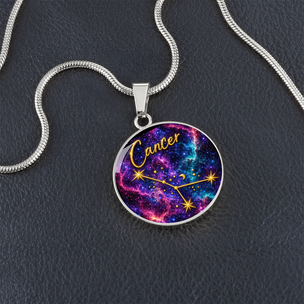 Constellation Astrology Birth Sign Pendant Necklace: Cancer