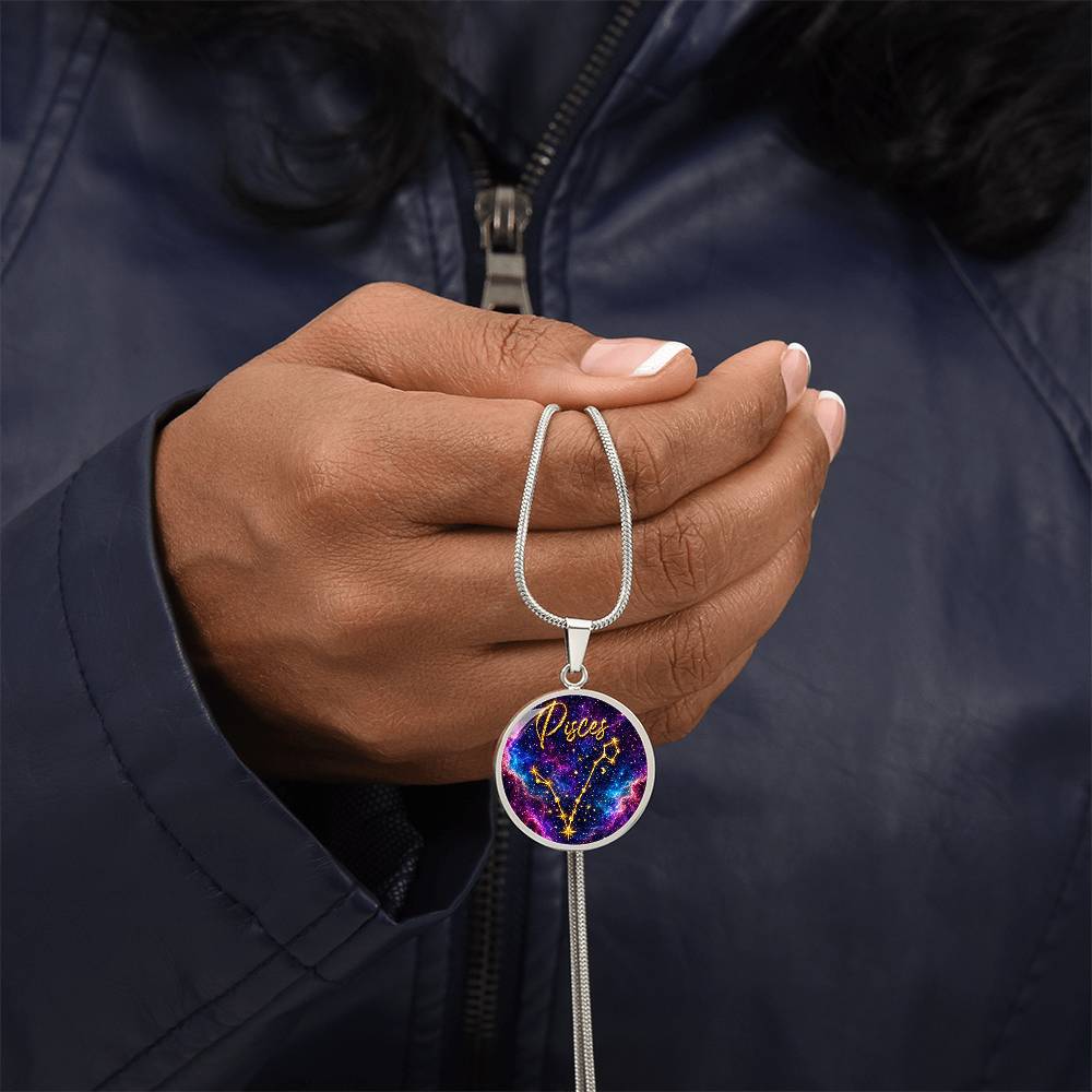 Constellation Astrology Birth Sign Pendant Necklace: Pisces