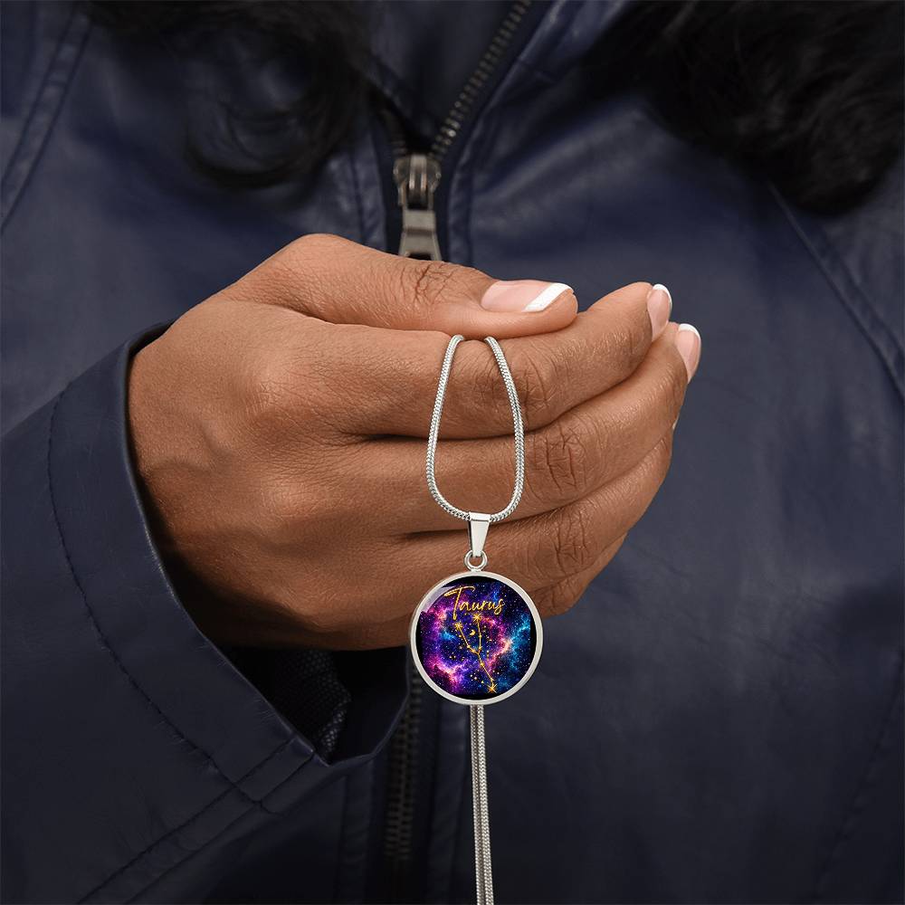 Constellation Astrology Birth Sign Pendant Necklace: Taurus