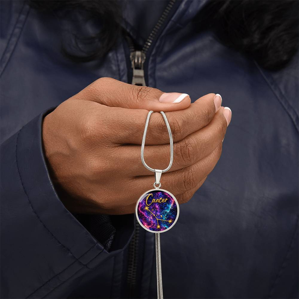 Constellation Astrology Birth Sign Pendant Necklace: Cancer