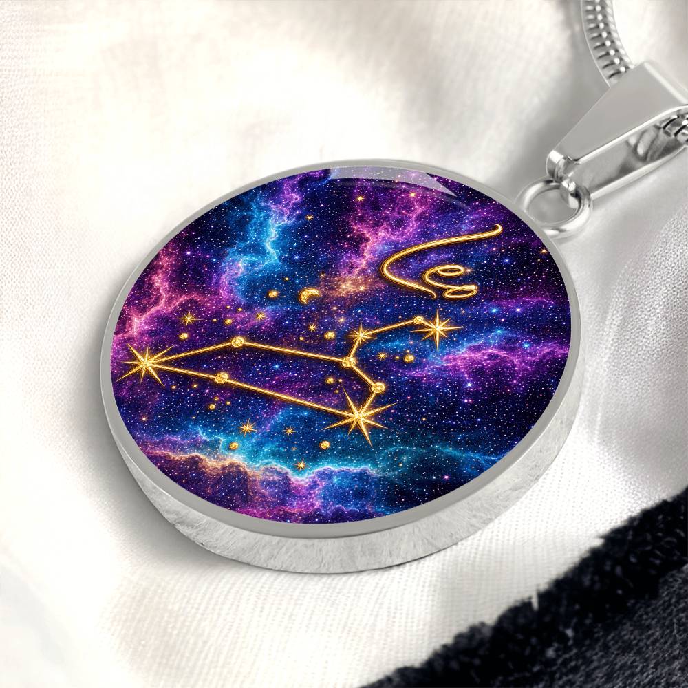 Constellation Astrology Birth Sign Pendant Necklace: Leo