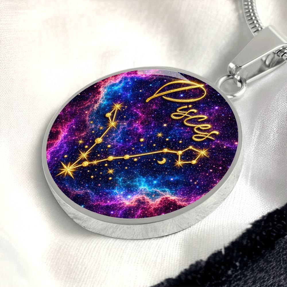 Constellation Astrology Birth Sign Pendant Necklace: Pisces
