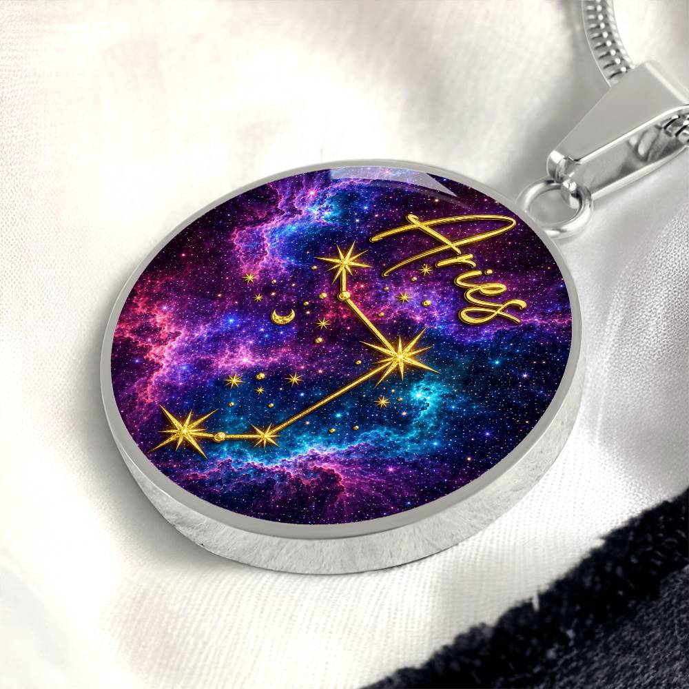Constellation Astrology Birth Sign Pendant Necklace: Aries