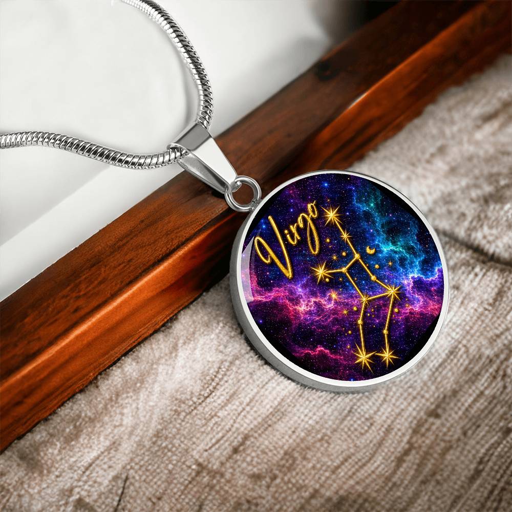 Constellation Astrology Birth Sign Pendant Necklace: Virgo