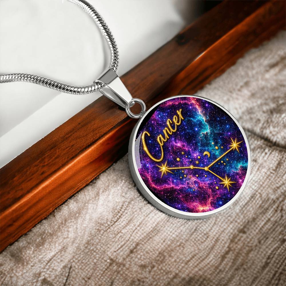 Constellation Astrology Birth Sign Pendant Necklace: Cancer