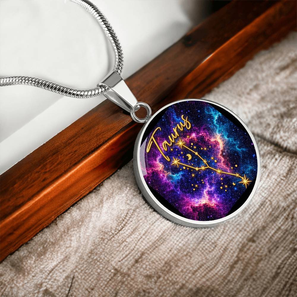 Constellation Astrology Birth Sign Pendant Necklace: Taurus
