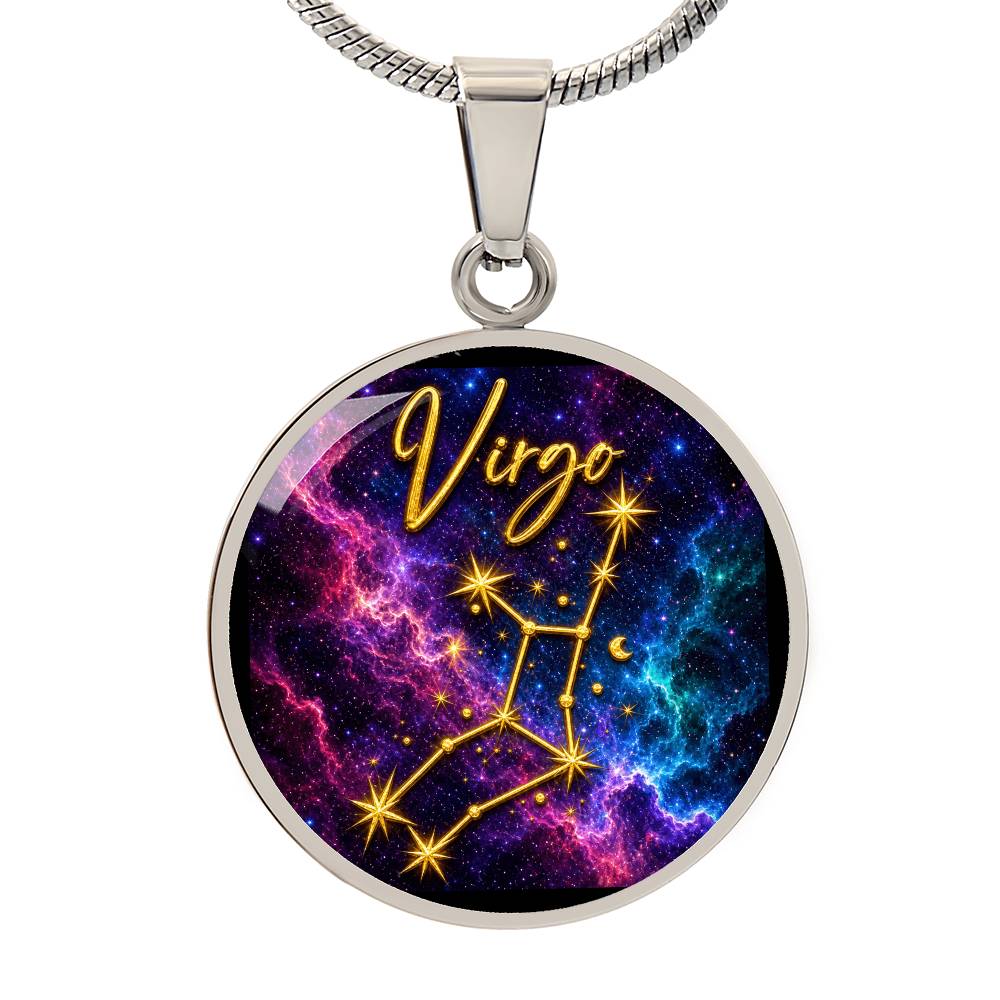Constellation Astrology Birth Sign Pendant Necklace: Virgo