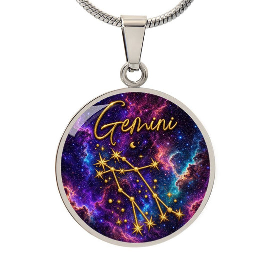 Constellation Astrology Birth Sign Pendant Necklace: Gemini