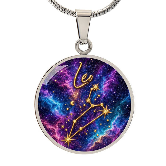 Constellation Astrology Birth Sign Pendant Necklace: Leo