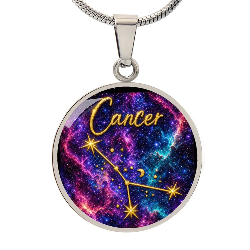 Constellation Astrology Birth Sign Pendant Necklace: Cancer