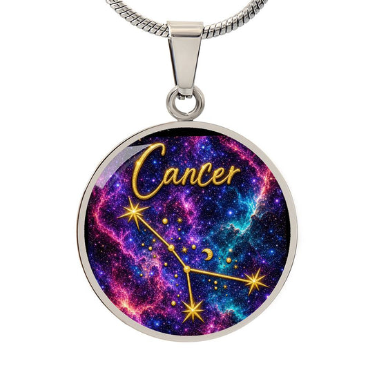 Constellation Astrology Birth Sign Pendant Necklace: Cancer
