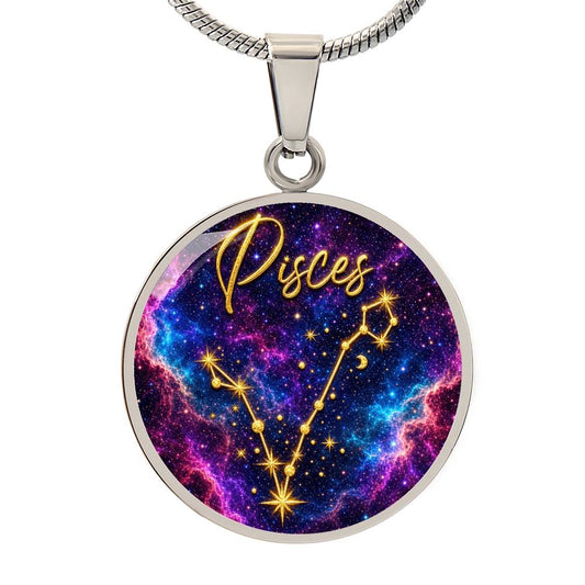 Constellation Astrology Birth Sign Pendant Necklace: Pisces