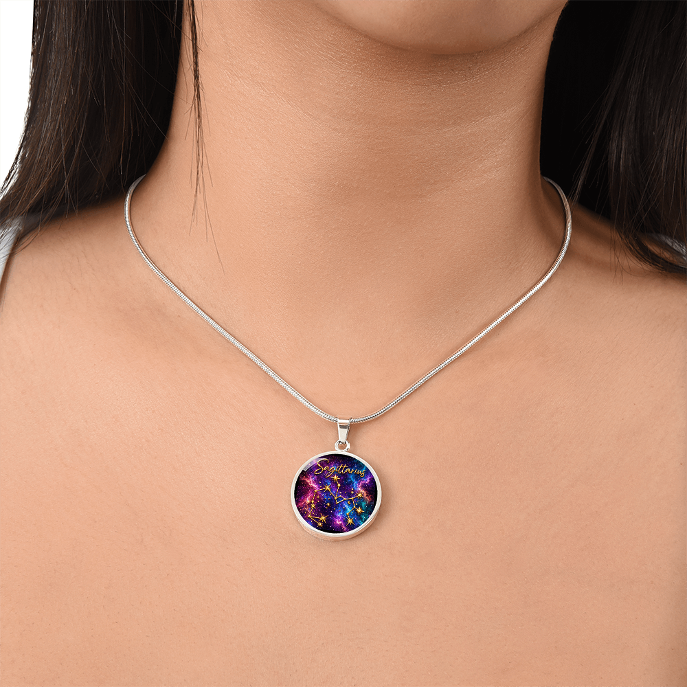 Constellation Astrology Birth Sign Pendant Necklace: Sagittarius
