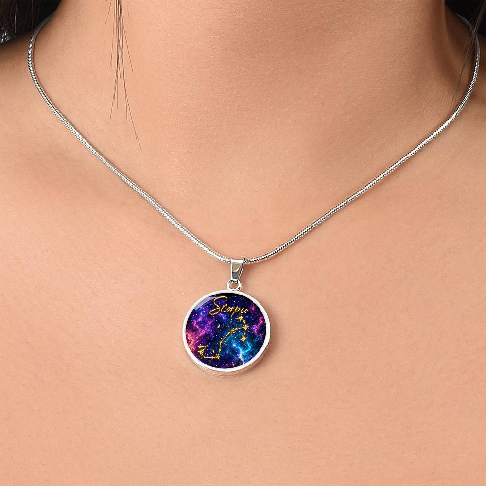 Constellation Astrology Birth Sign Pendant Necklace: Scorpio