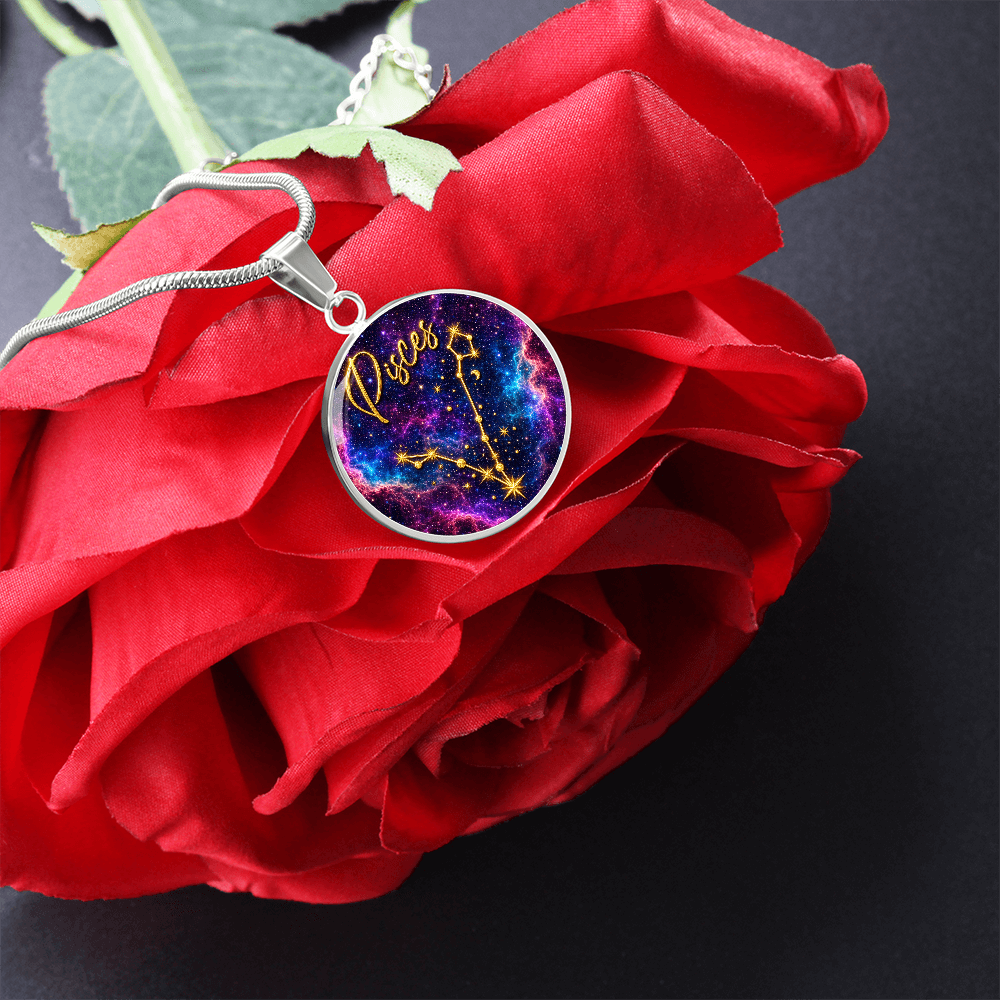 Constellation Astrology Birth Sign Pendant Necklace: Pisces