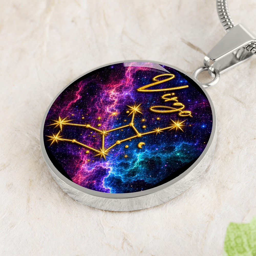 Constellation Astrology Birth Sign Pendant Necklace: Virgo