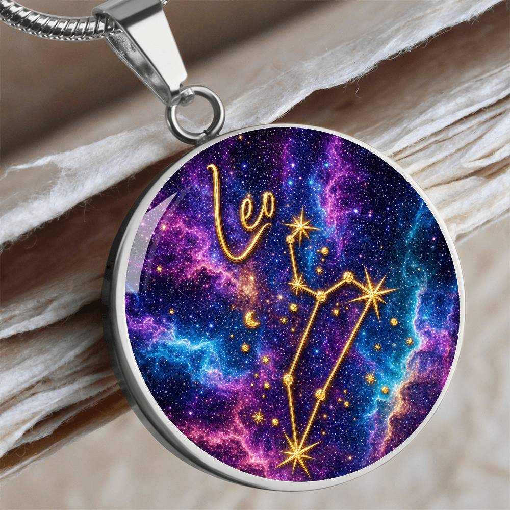Constellation Astrology Birth Sign Pendant Necklace: Leo