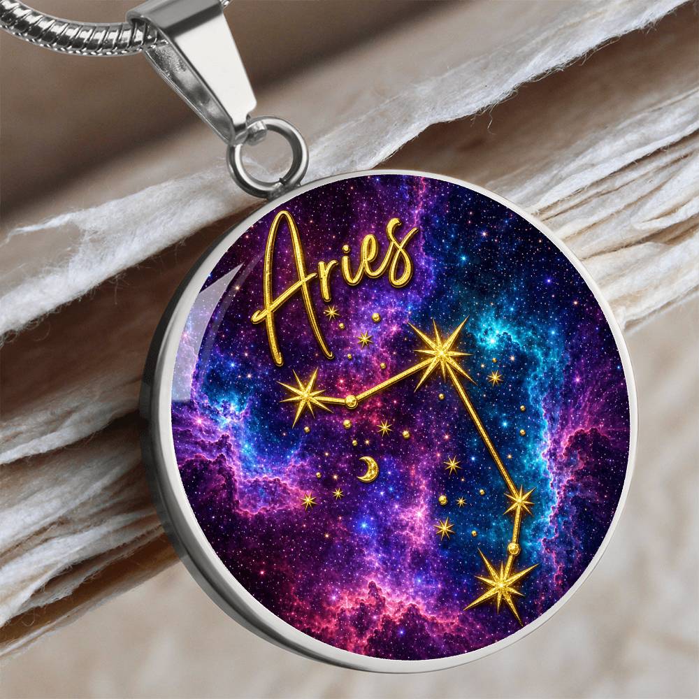 Constellation Astrology Birth Sign Pendant Necklace: Aries