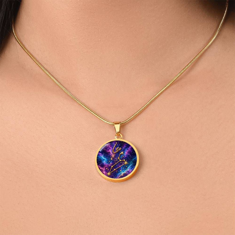 Constellation Astrology Birth Sign Pendant Necklace: Leo