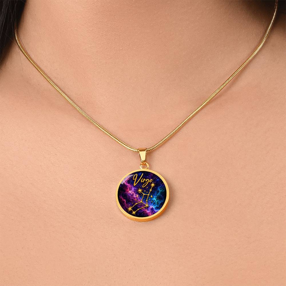 Constellation Astrology Birth Sign Pendant Necklace: Virgo