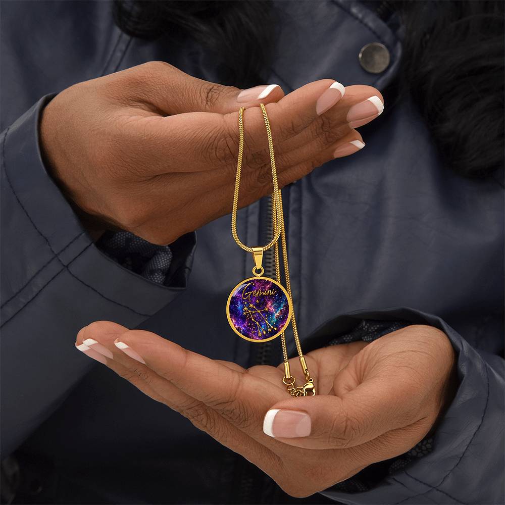 Constellation Astrology Birth Sign Pendant Necklace: Gemini