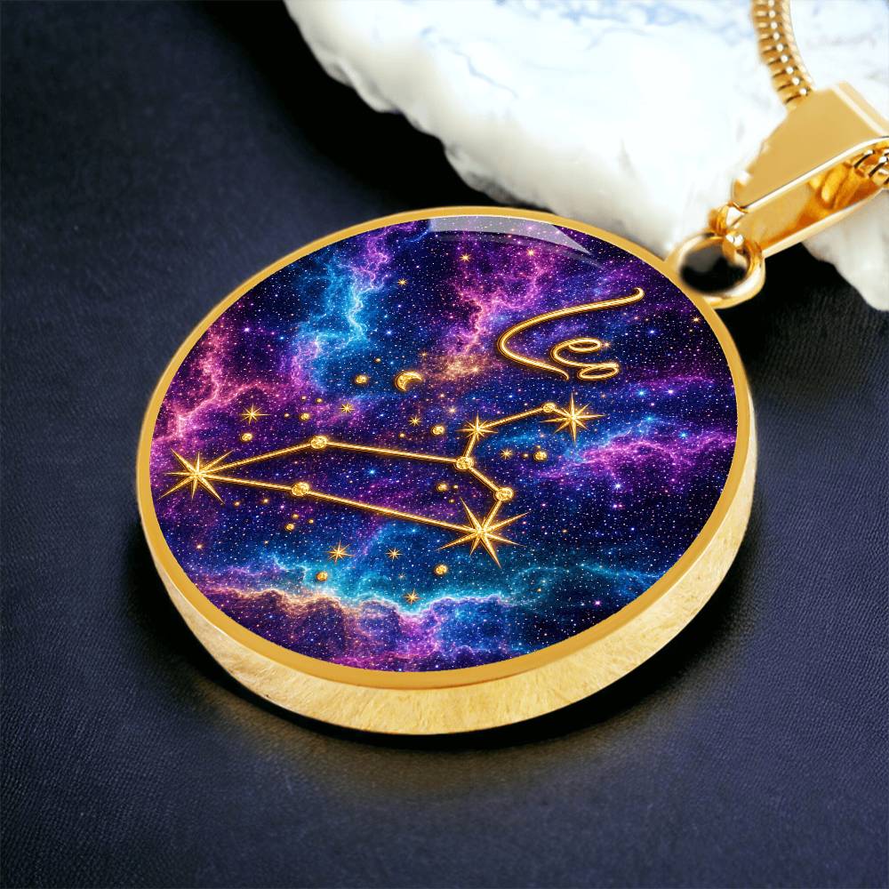 Constellation Astrology Birth Sign Pendant Necklace: Leo