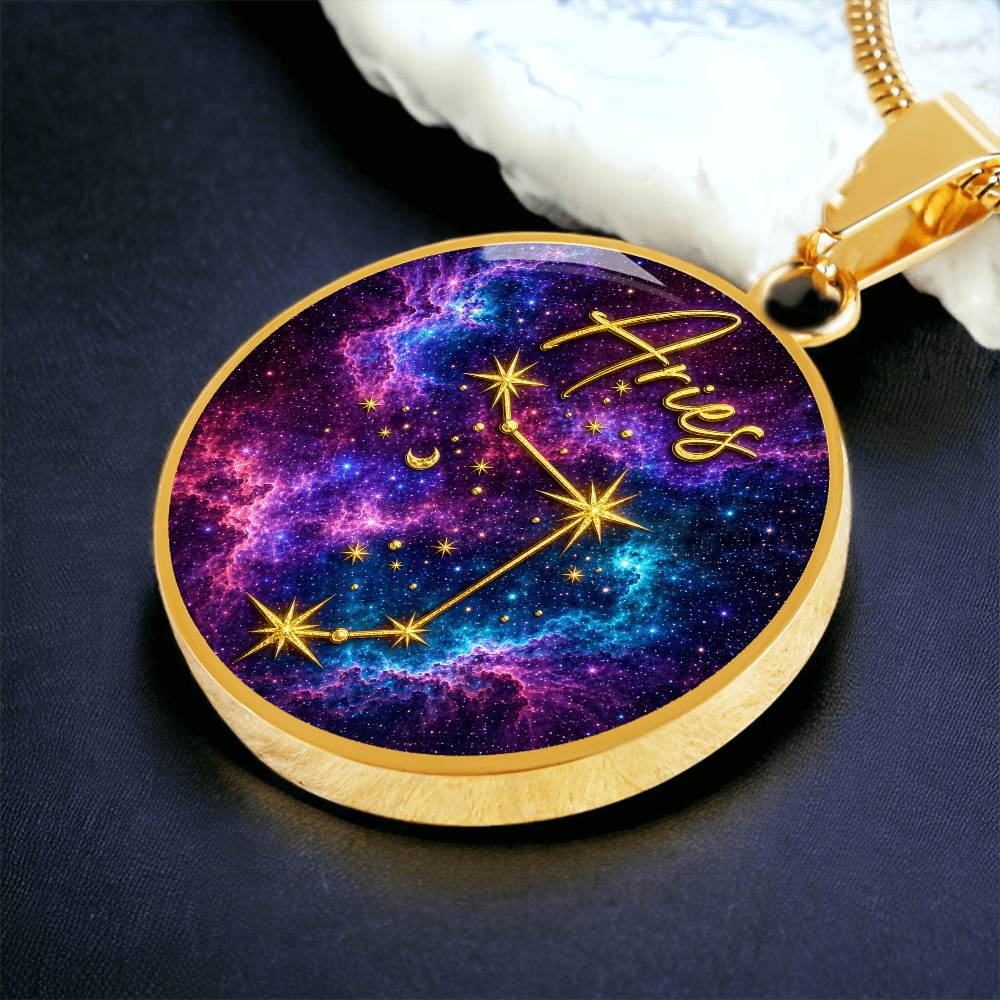 Constellation Astrology Birth Sign Pendant Necklace: Aries