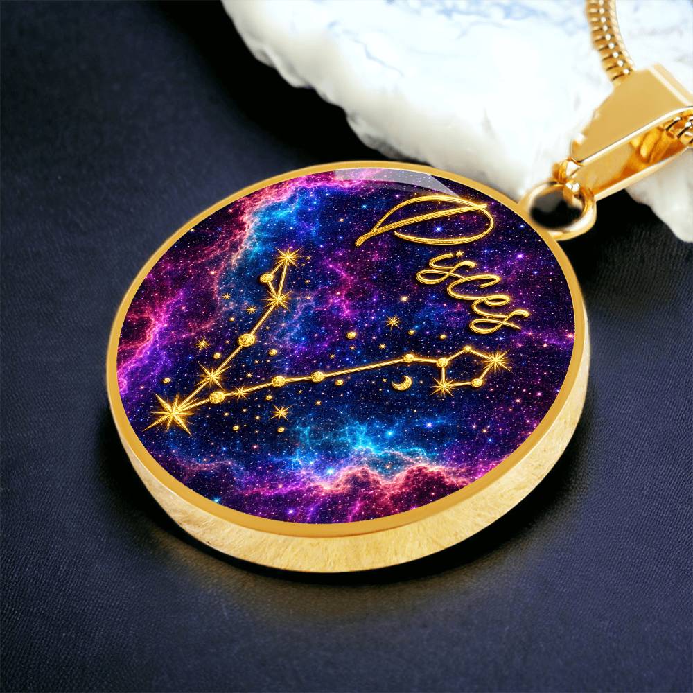 Constellation Astrology Birth Sign Pendant Necklace: Pisces