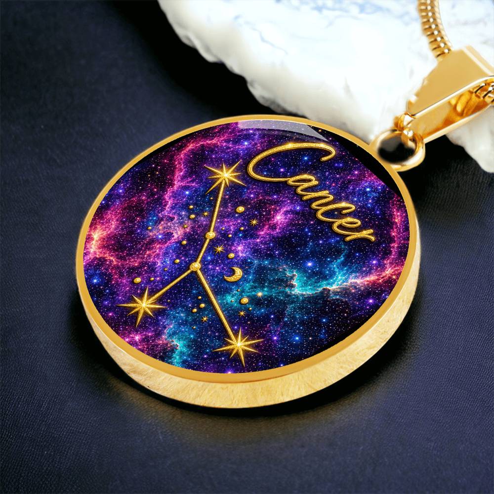 Constellation Astrology Birth Sign Pendant Necklace: Cancer