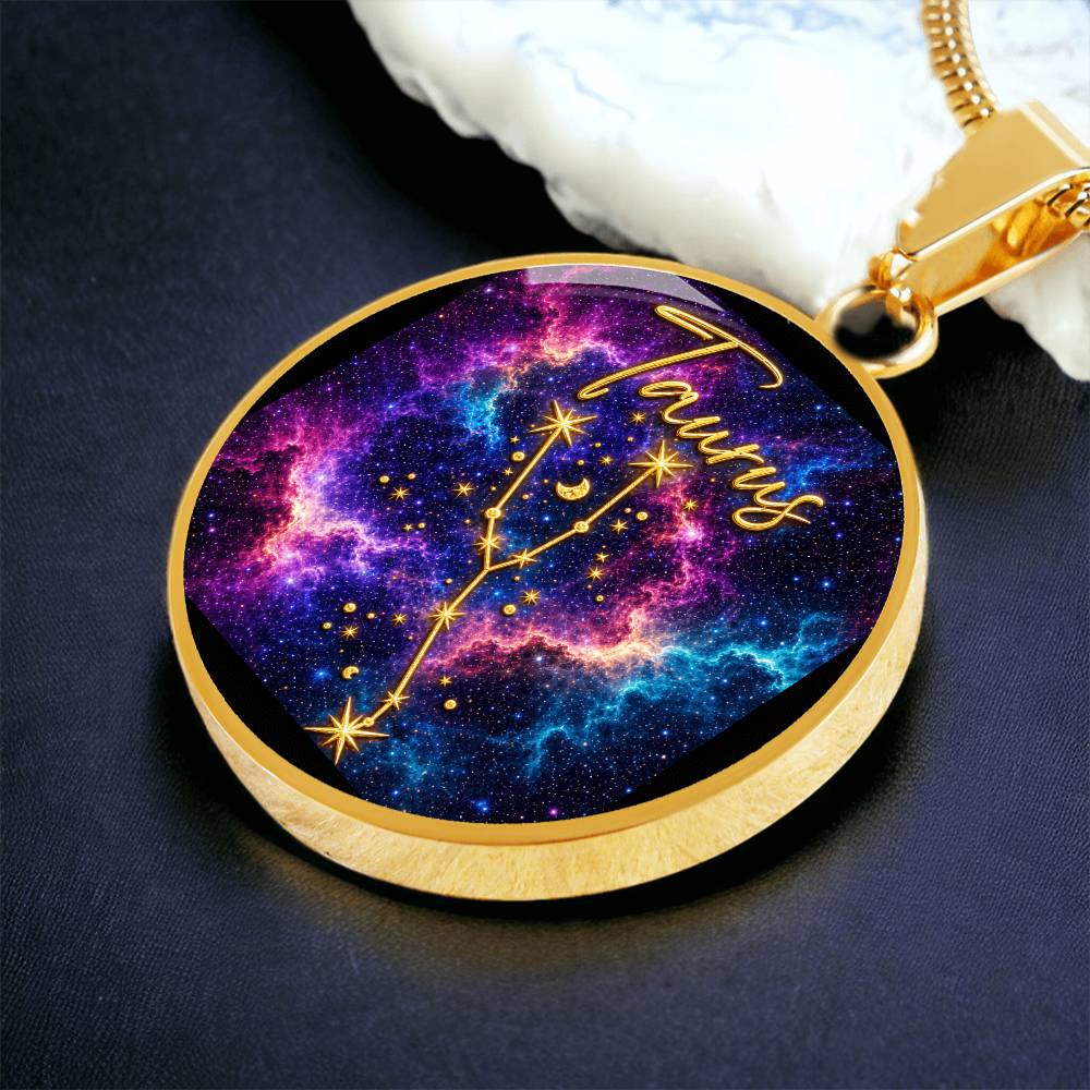 Constellation Astrology Birth Sign Pendant Necklace: Taurus