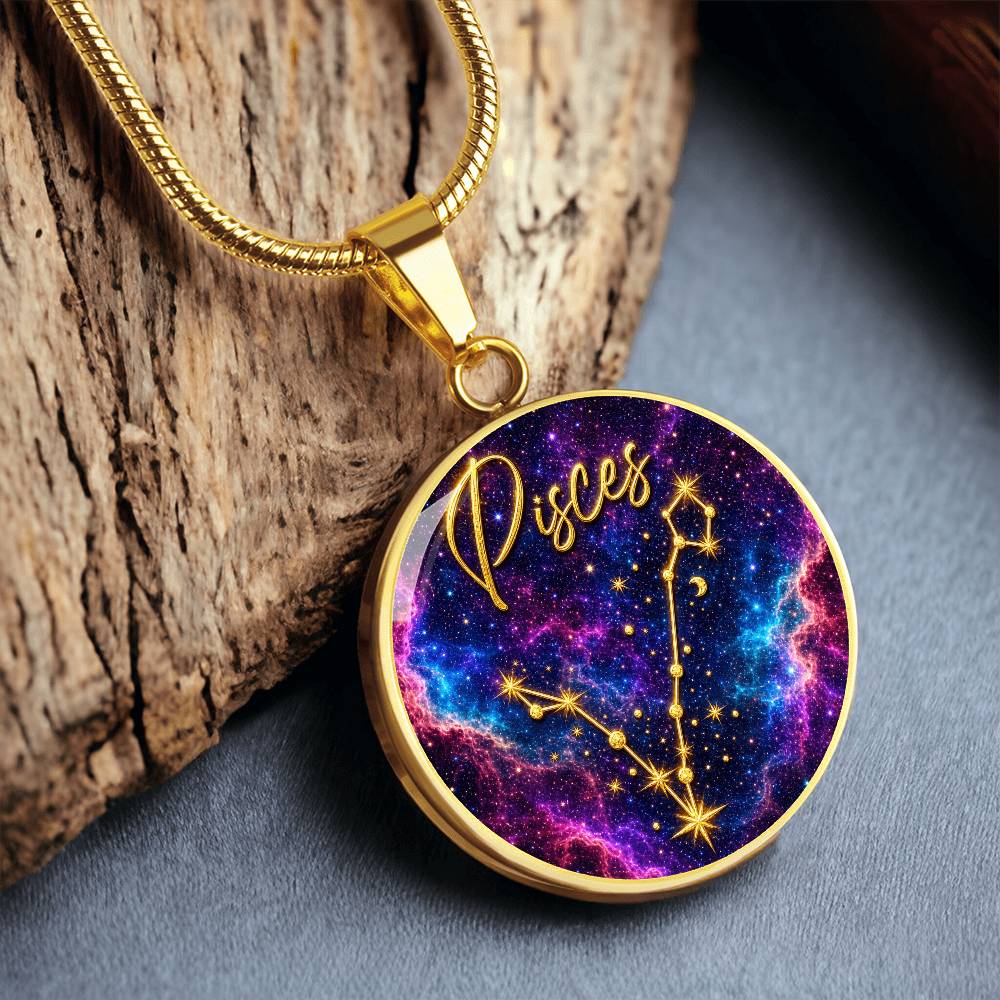 Constellation Astrology Birth Sign Pendant Necklace: Pisces